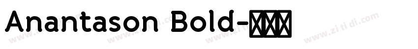 Anantason Bold字体转换